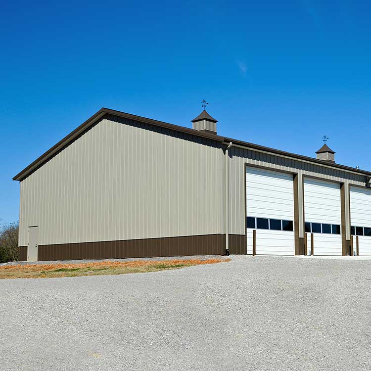 Pole Barn Building Installation in Florida.